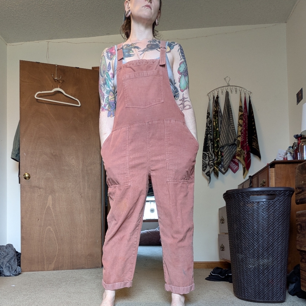 Aerie Corduroy Overalls
